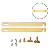 245mm Brass Plated Divan Bed Linking Bars Kit