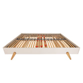 Chatsworth – Upholstered Bed Frame with External Oak Legs – Emperor