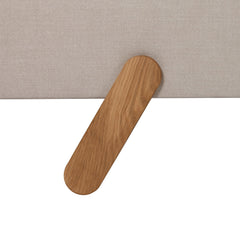Chatsworth – Upholstered Bed Frame with External Oak Legs – Emperor