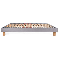 European Goring 80cm Small Single Upholstered Bed Frame with Interchangeable Bed Legs