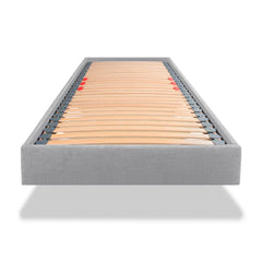 Lalit European 80cm Small Single Floating Upholstered Bed Frame