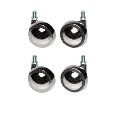 Metal Shepherd Ball Casters / Castors - Nickel - Various Fittings