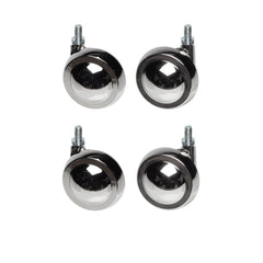 Metal Shepherd Ball Casters / Castors - Nickel - Various Fittings