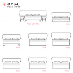 Calke | 4ft 6 UK Double | Flare | Upholstered Headboard
