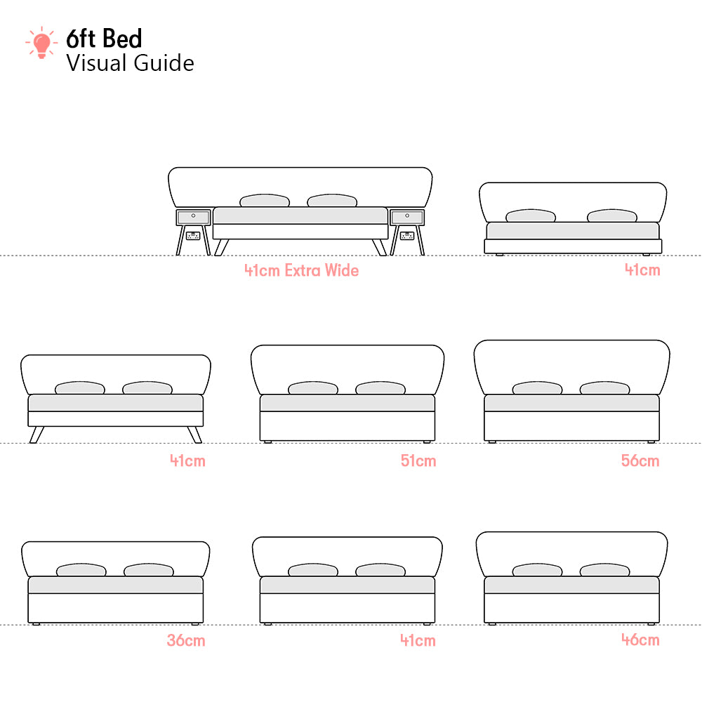 Calke | 6ft Super King | Flare | Upholstered Headboard