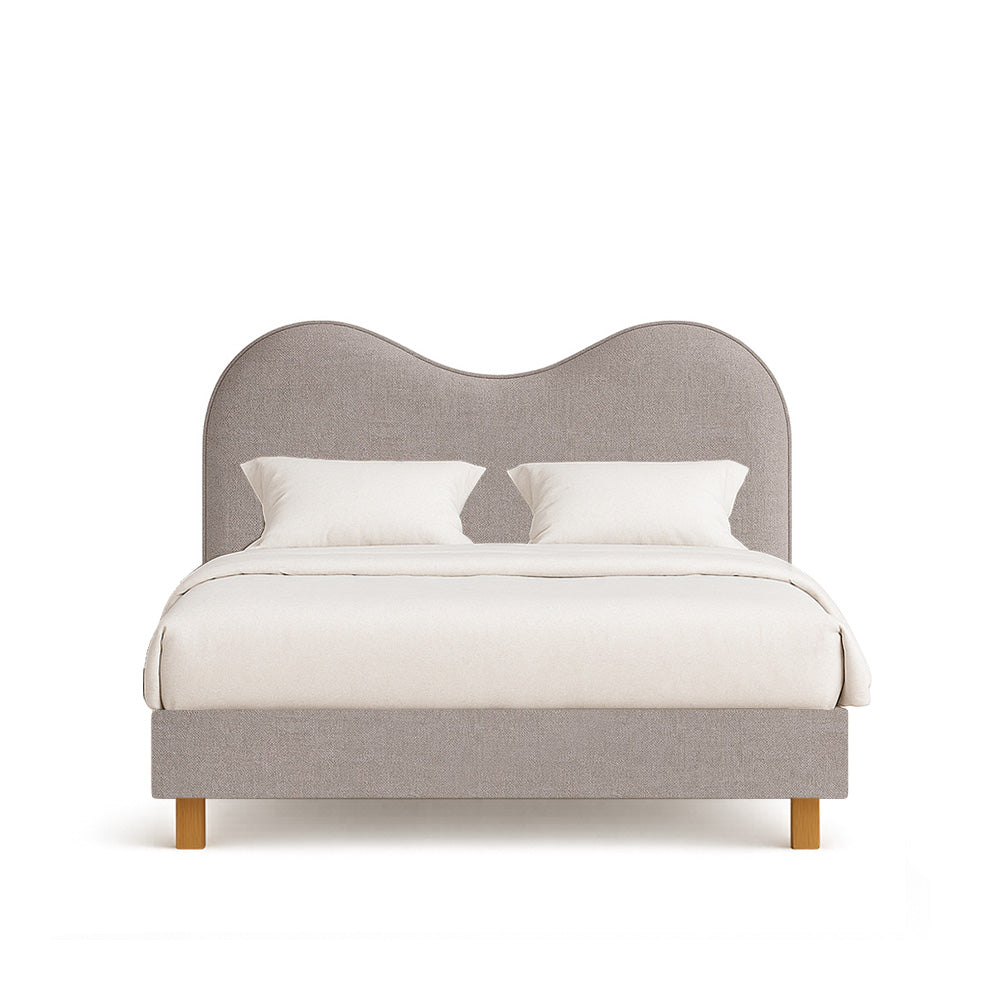 Cliveden | 1400mm European Double | Double-Humped | Shaped Upholstered Headboard