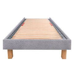 Dilly 3 Sided 2ft 6 Small Single Upholstered Bed Frame with Interchangeable Legs