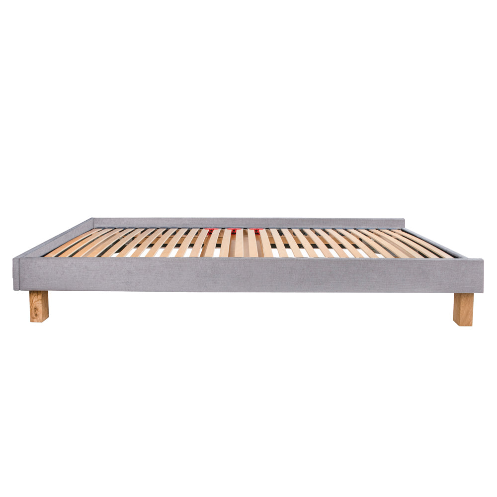 Dilly 3 Sided 2ft 6 Small Single Upholstered Bed Frame with Interchangeable Legs