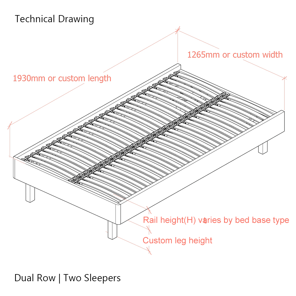 Dilly 3 Sided 4ft Small Double Upholstered Bed Frame with Interchangeable Legs
