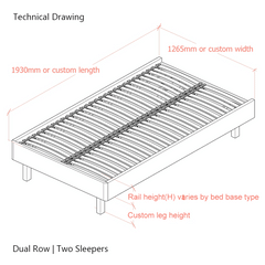Dilly 3 Sided 4ft Small Double Upholstered Bed Frame with Interchangeable Legs