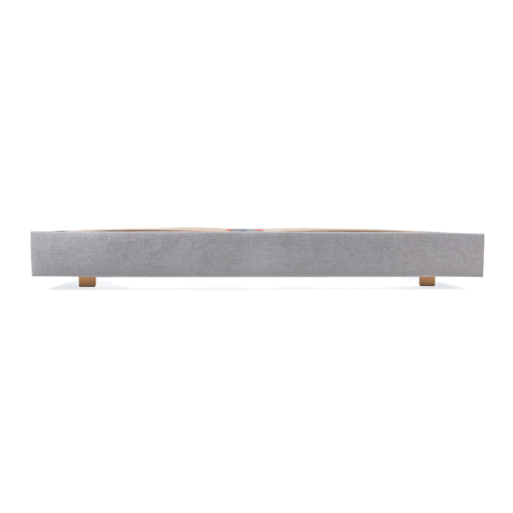 Hempel European Double 140cm Low Platform Upholstered Bed Frame