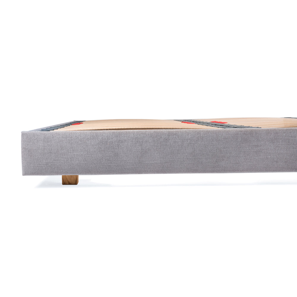 Hempel European Double 140cm Low Platform Upholstered Bed Frame