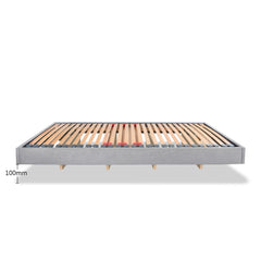 Lalit European 90cm Single Floating Upholstered Bed Frame