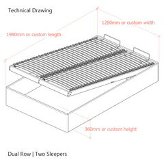 Langham 4ft Small Double Upholstered Lift-Up Ottoman Bed Frame