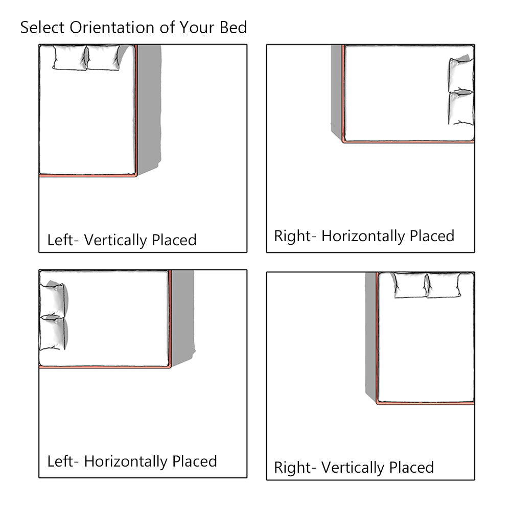 Megaro Corner 3ft UK Single Upholstered Bed Frame