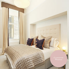 Elterwater | European King 160cm | Square Button Arrangement | Upholstered Headboard