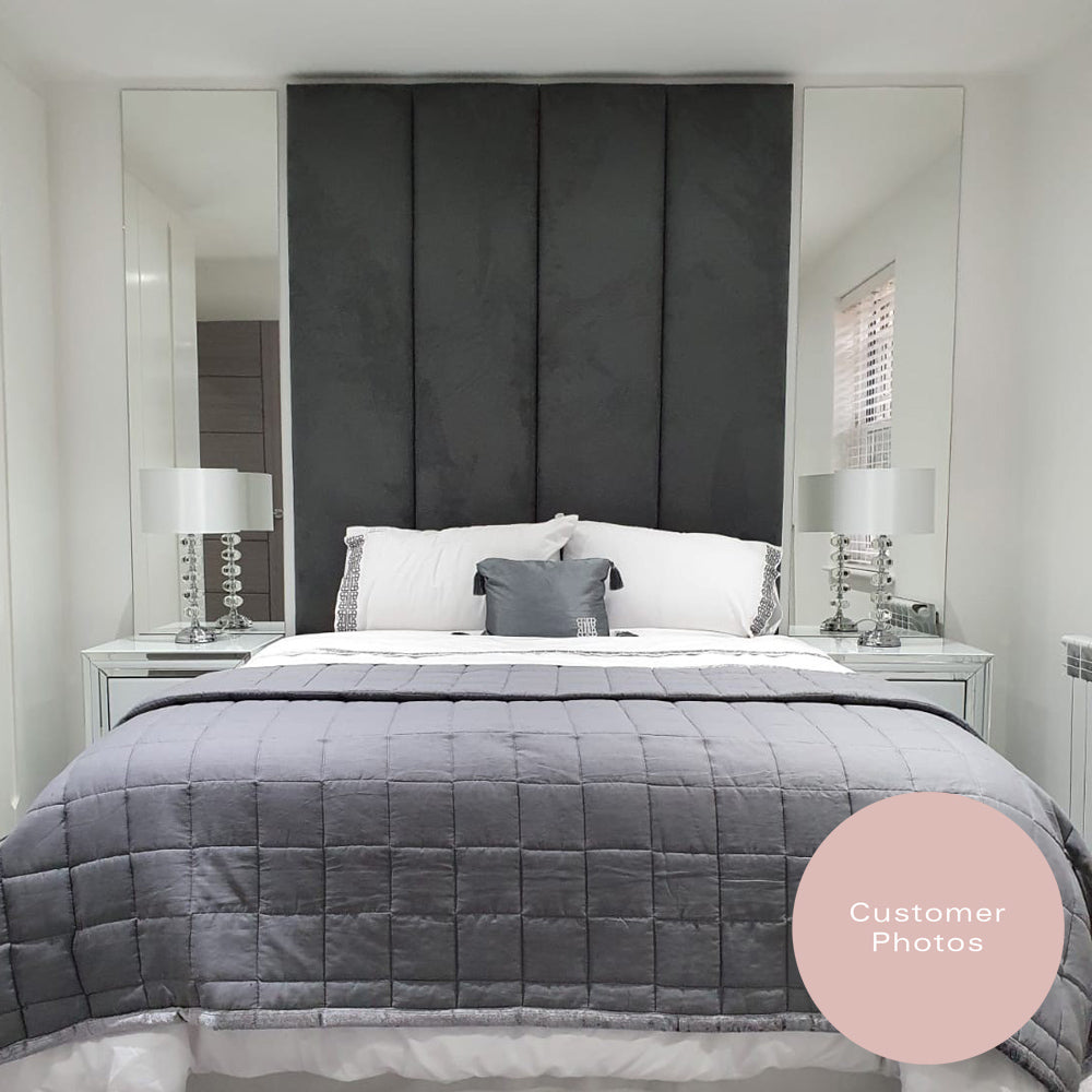 Kendal | UK King Size 5ft | Vertical Four-Flutes | Upholstered Headboard