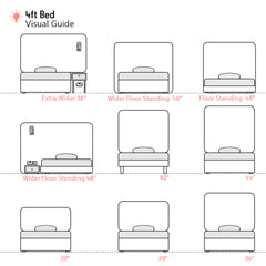 Bowood | 4ft Small Double | Rounded Corner | Upholstered Headboard