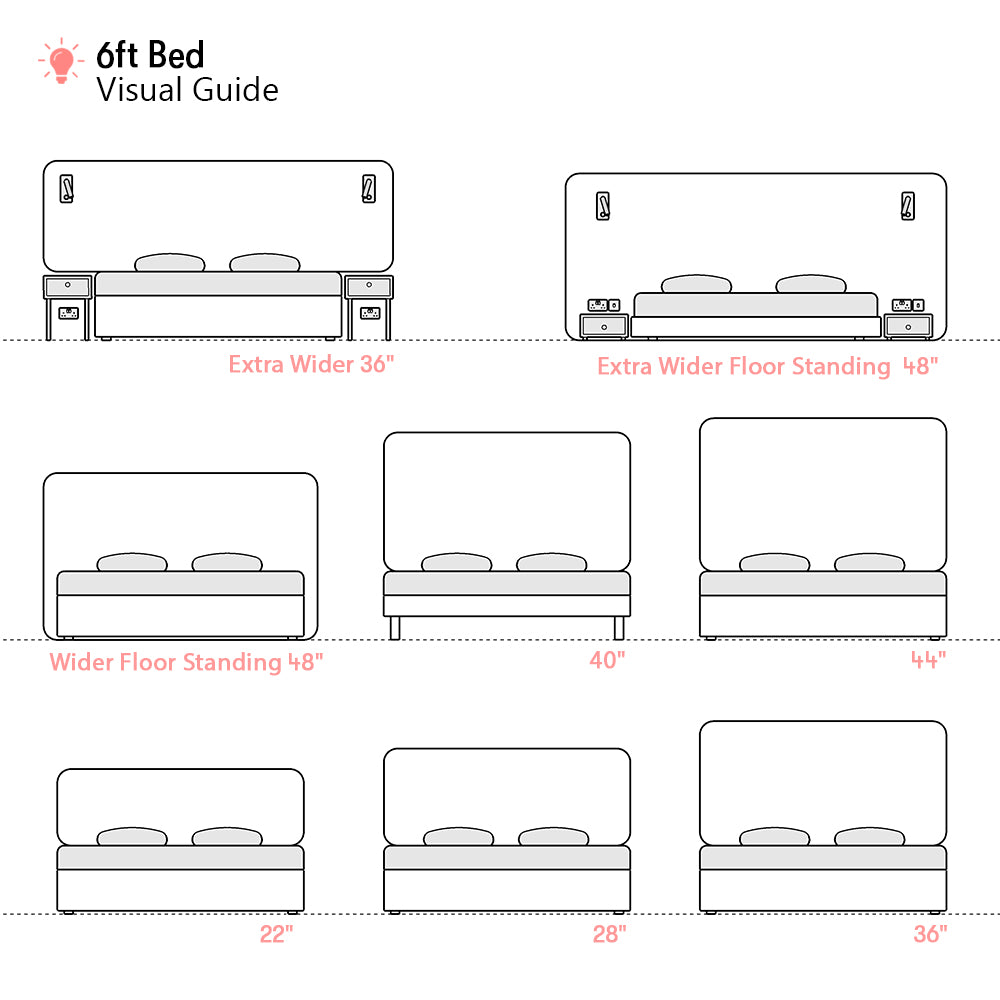Bowood | 6ft Super King | Rounded Corner | Upholstered Headboard